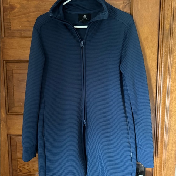 MPG Deep Blue Ribbed Jacket - Picture 4 of 4